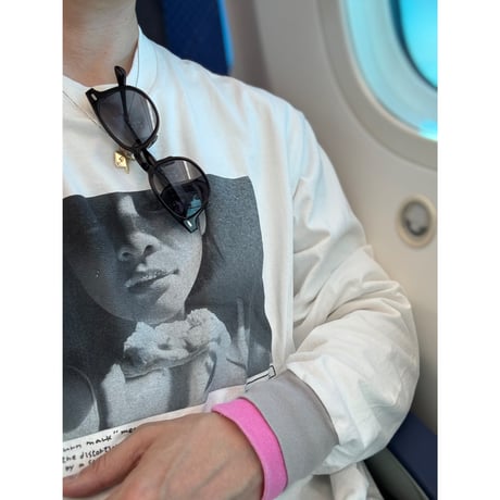 [anytee classics] Girls' Photo Long Tee_Gray rib