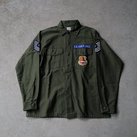 ［ XL (16 1/2)］USAIRFORCE Olive Green Shirts_Cotton100_no.5