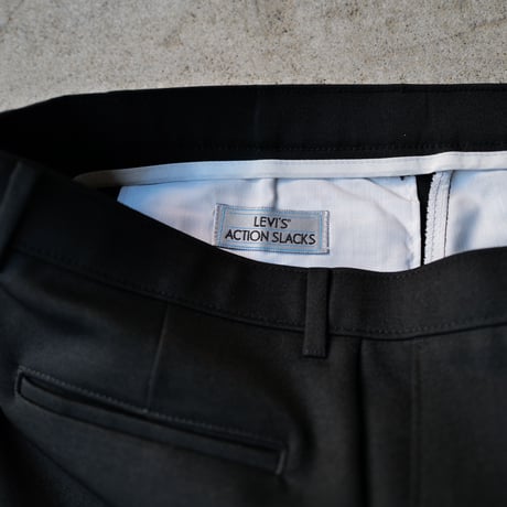 ［W36 L31］Levi's Action Slacks_Black_deadstock