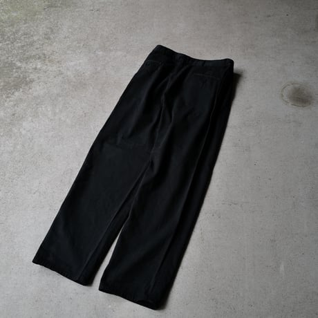 [W35 L32] Super Black_VINTAGE POLO CHINO 2tuck Pants_no.5