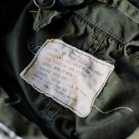 ［L］m65 parka_Black zipper_fullset_deadstock_no.16