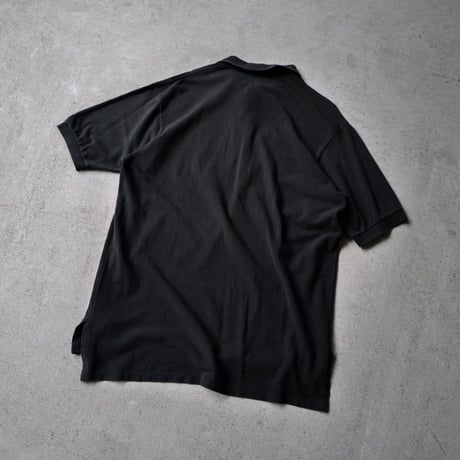 ［L］POLO SHIRT_MADE IN USA_80-90s vintage_black