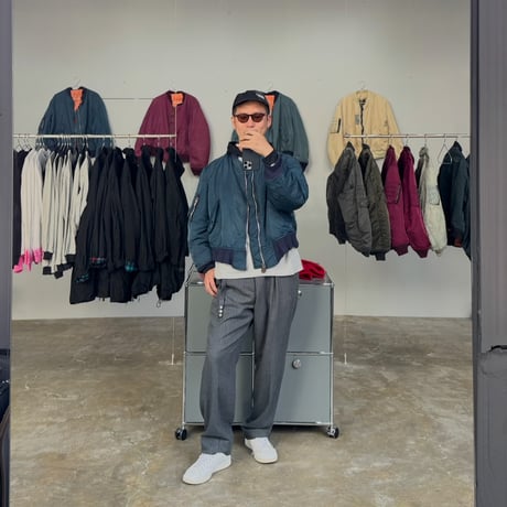 [anytee classics] Officer Pants_Flannel Stripe
