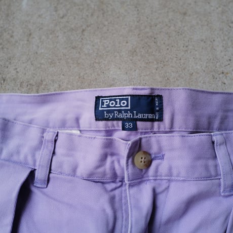[W33] POLO CHINO SHORTS 2tuck_90s vintage_no.9