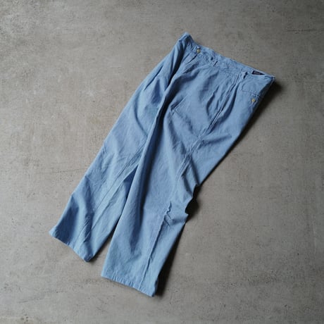 [W36 L32] POLO Chambray 2tuck pants_MADE IN USA_80-90s vintage_no.3