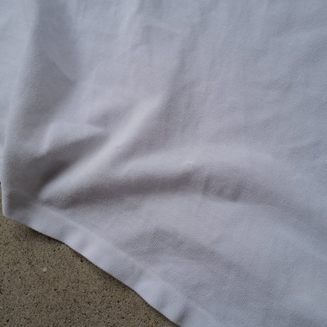 ［L］POLO SHIRT_MADE IN USA_80-90s vintage_white