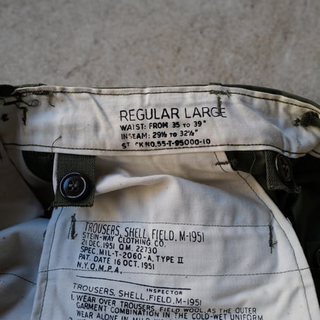 ［W Large(35-39)×L Regular(30)］M51 Cargo Pants_50s vintage_deadstock_no.20