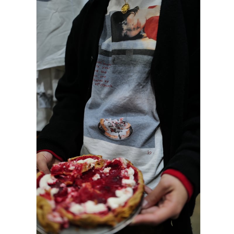 トップス anytee Girls' Photo Long Tee Red rib anytee classics] Girls' Photo Long Tee_Red rib