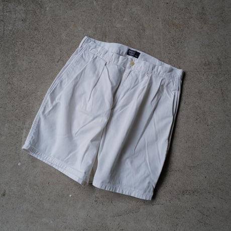 [W34] POLO CHINO SHORTS 2tuck_80s vintage