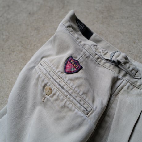 [W32] POLO CHINO GURKHA SHORTS 2tuck_80s vintage