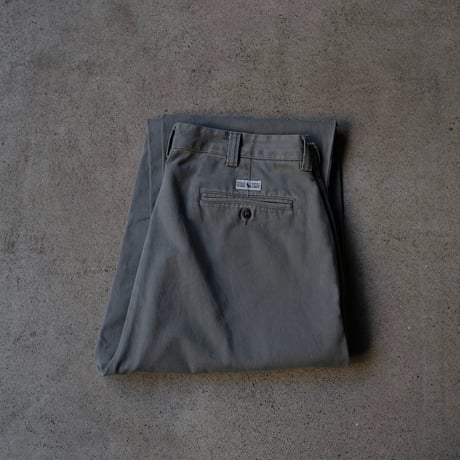 [W34 L31] VINTAGE POLO CHINO 2tuck PANTS_Military Color_no.4