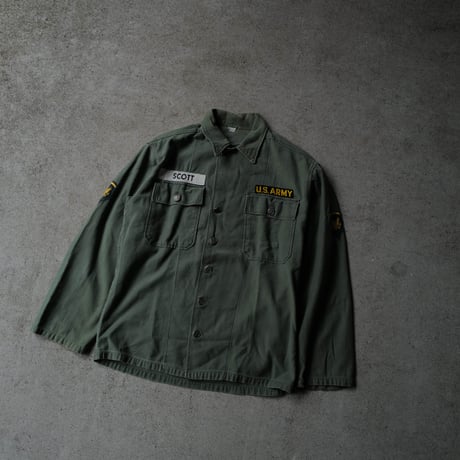 ［L fit］USARMY Olive Green Shirts_Metal button model_no.41