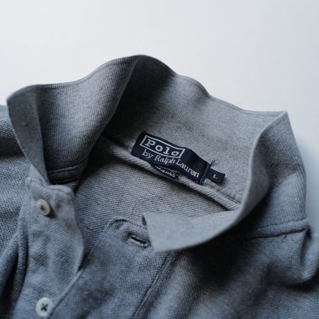 ［L］POLO SHIRT_MADE IN USA_80-90s vintage