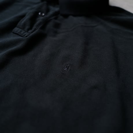 ［XXL］Super Black_VINTAGE POLO SHIRT_made in USA_no.05