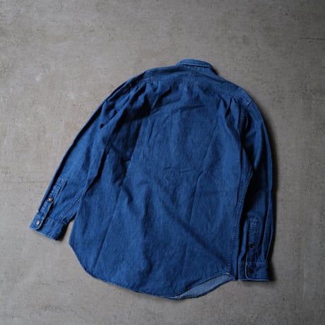 ［L］POLO Metal Button Denim SHIRTS_90s vintage