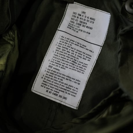 ［L］m65 parka_fullset_1980's_deadstock_no.9
