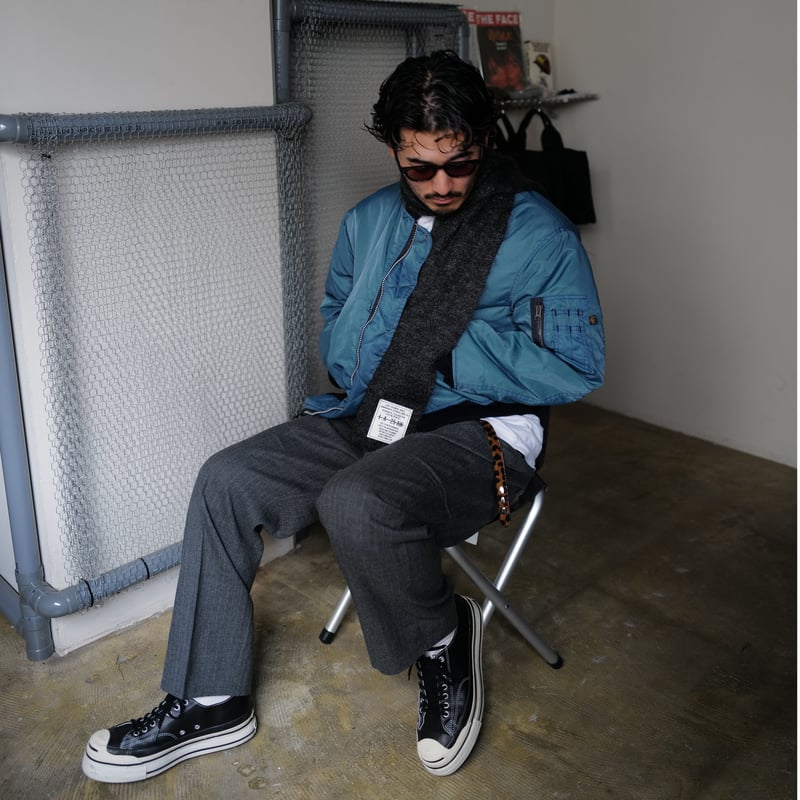 anytee classics] Officer Pants_Flannel Stripe