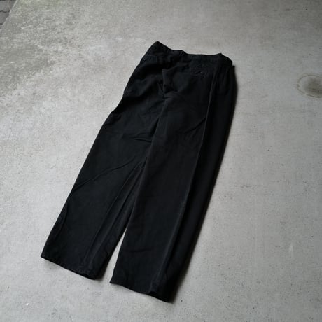 [W34 L33] Super Black_VINTAGE POLO CHINO 2tuck Pants_no.6