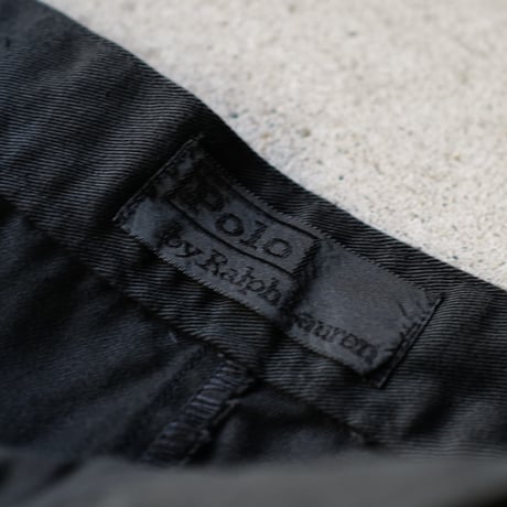 [W35 L30] Super Black_VINTAGE POLO CHINO 2tuck Pants_no.16