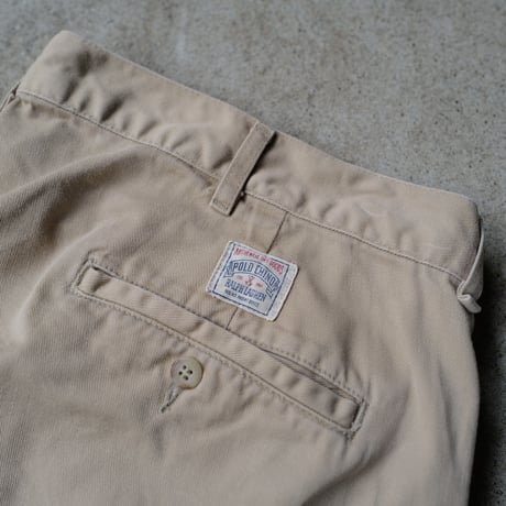 [W38] POLO CHINO 2tuck shorts_made in USA_80-90s vintage_no.38