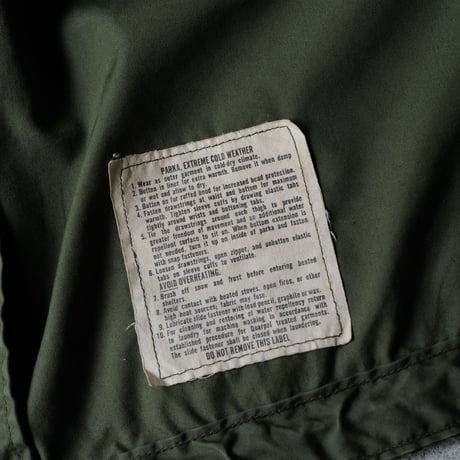 オンライン専用［S］m65 parka_Mini tag model_no.2