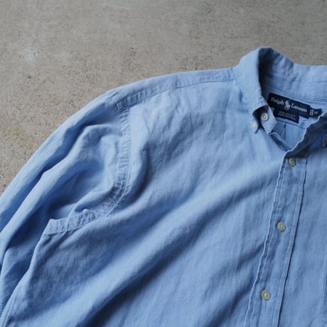 ［M］BIG SHIRT by Ralph Lauren_chambray_90s vintage_no.13
