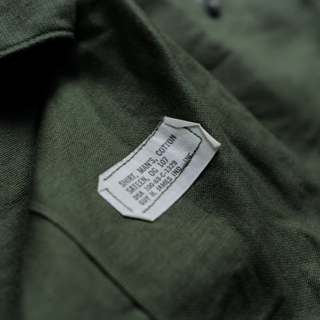 ［16 ( 1/2) / XL fit］U.S.NAVY Olive Green Shirts_Cotton100_deadstock_no.39