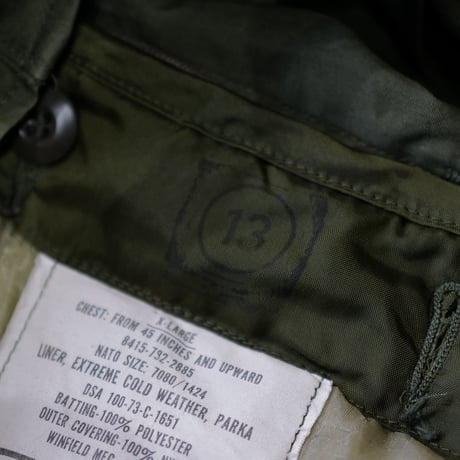 ［XL］m65 parka_fullset_deadstock_1970's_no.2