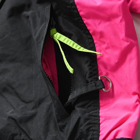 [L] Old Columbia 90s deadstock Black × Mint × Pink