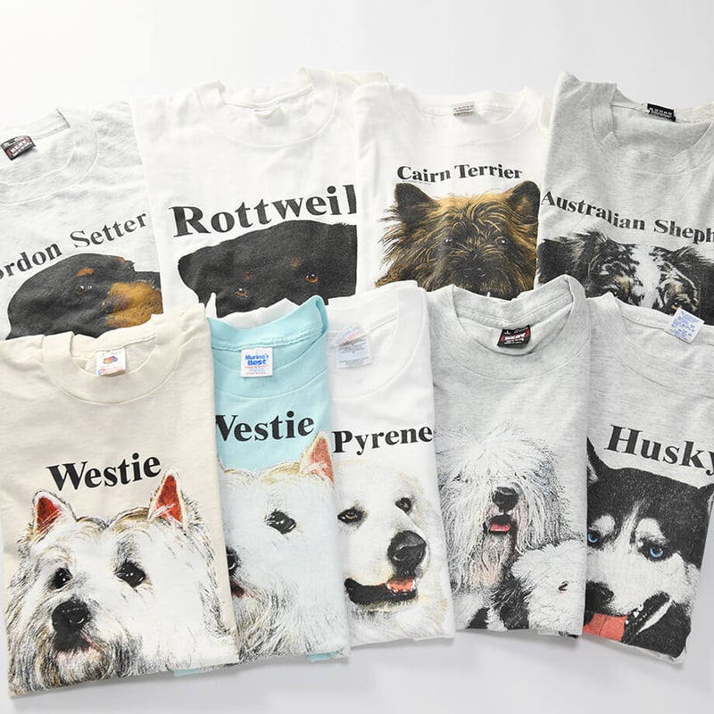 L］Dog Tee_80-90s vintage_made in USA | anytee