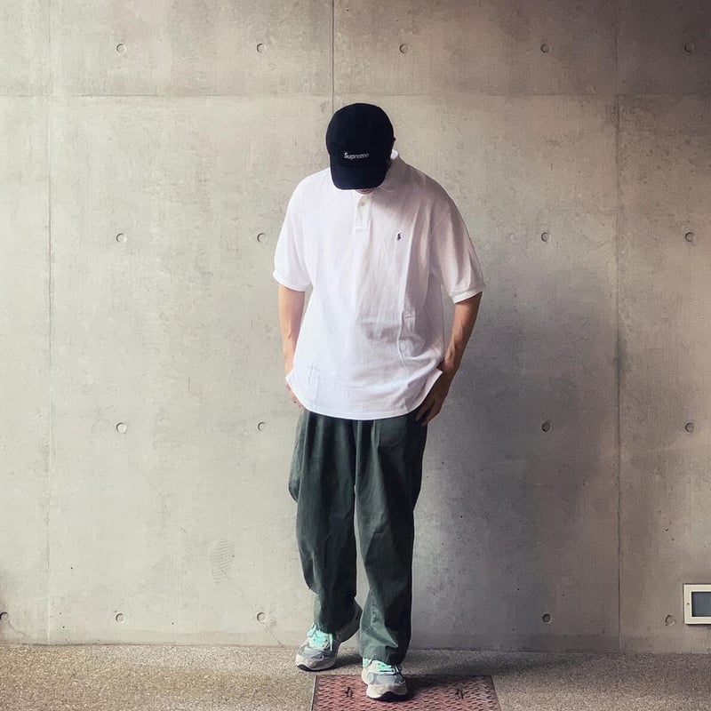 W35 L30] POLO CHINO PANTS 2tuck_80-90s vintage...