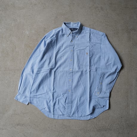［L］BIG SHIRT by Ralph Lauren_chambray_90s vintage_no.2