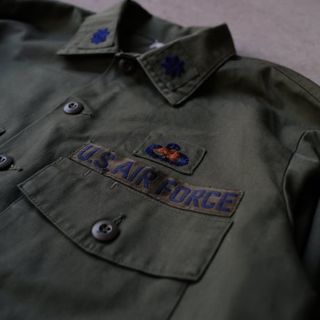［16 1/2 XL fit］USAIRFORCE Olive Green "BIG" Shirt_no.00