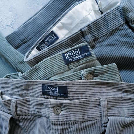[W35 L31] POLO CORDUROY PANTS 2tuck_80-90s vintage