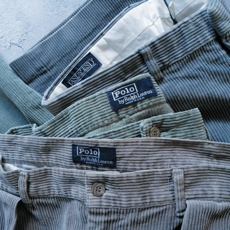 W35 L31] POLO CORDUROY PANTS 2tuck_80-90s vint