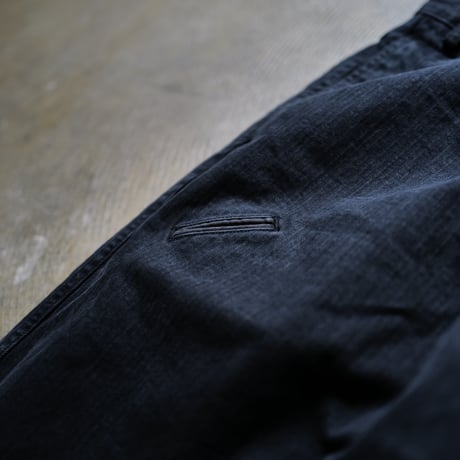 7月25日発売 [anytee classics] Military Wide Trousers_Faded Black