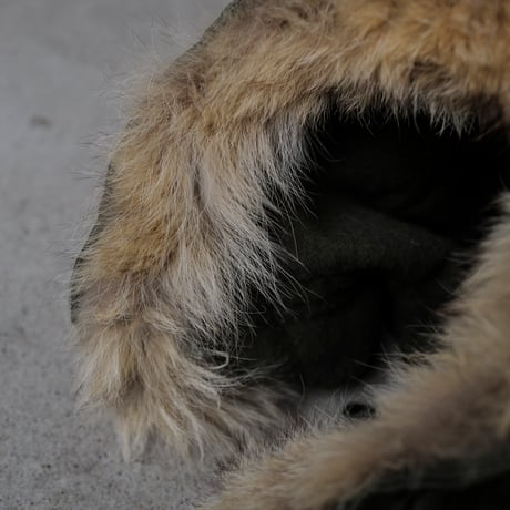［Free size］m51_first model_coyote fur hood_no.2
