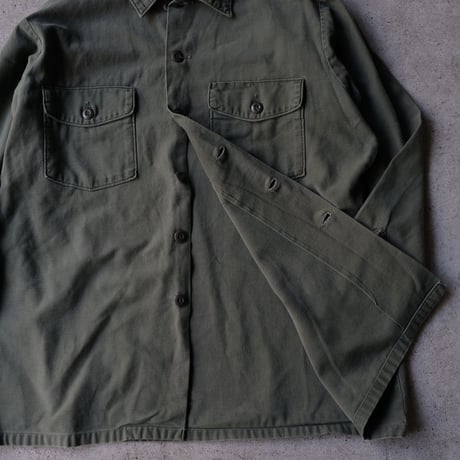 ［XXL (17 1/2) ］USARMY Olive Green Shirts_no.11