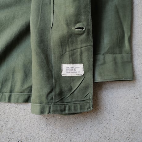 ［15( 1/2) L fit］USARMY Olive Green Shirts_Cotton 100_no.9