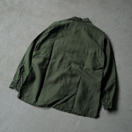 ［16 ( 1/2) / XL fit］U.S.NAVY Olive Green Shirts_Cotton100_deadstock_no.39