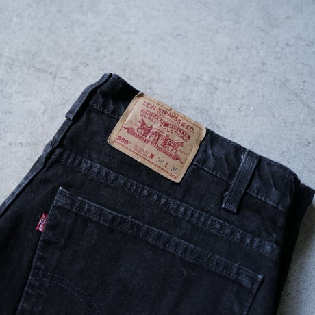 [W38 L30] 550_90s_Levi's Sulfur Black_no.5