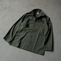 ［16 ( 1/2) / XL fit］U.S.AIR FORCE Olive Green Shirts_no.9