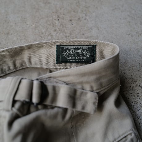 [W33-38] GURKA SHORTS_POLO COUNTRY_80s vintage_no.2