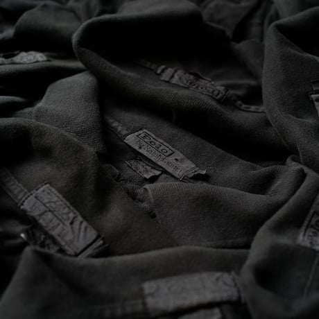 ［Black Button］Super Black_VINTAGE POLO SHIRT_made in USA