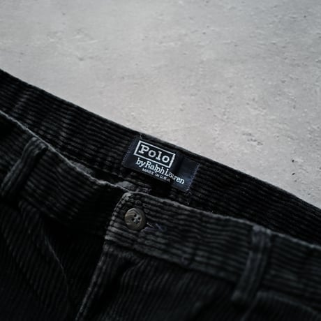[W33 L32] POLO CORDUROY PANTS 2tuck_80-90s vintage