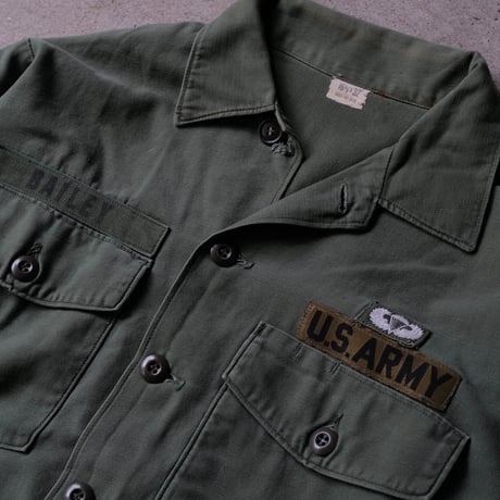 ［16 (1/2)］USARMY Olive Green Shirts_Cotton 100_no.12