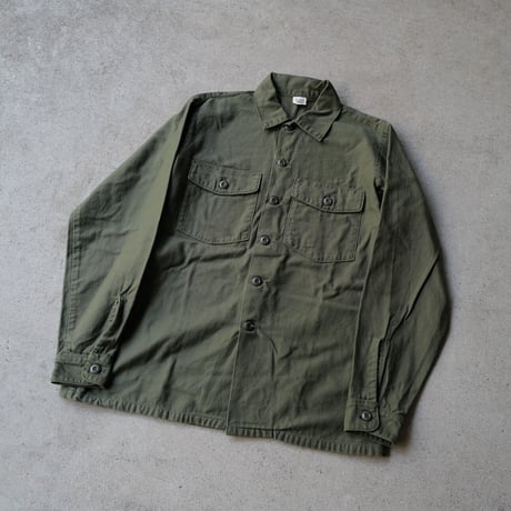 ［16 ( 1/2) XL fit］USARMY Olive Green Shirts_Cotton 100_deadstock_no.10