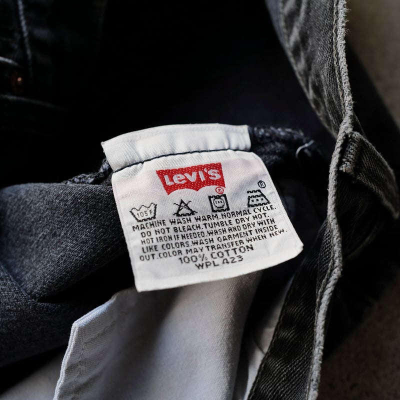 LEVI'S 501 デニム W33 L30（購入決定分） 90's USA製 Levi's 501 先染めブラック Denim Pants W33 L30