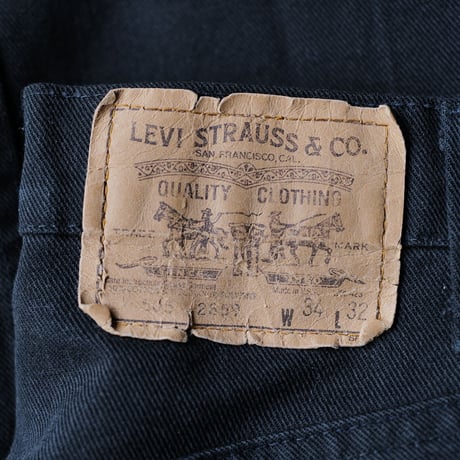 [W34 L30] Levi's 505_Black Black Tab_80s_no.6