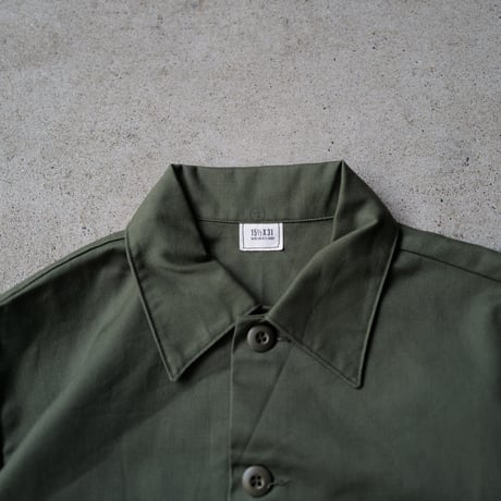 ［L (15 1/2)］USARMY Olive Green Shirts_deadstock_no.11